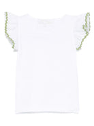 Top per neonata Mariella Ferrari bianco con dettaglio a smerlo TSC3 500 P005 MARIELLA FERRARI KIDS 