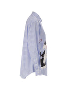 Camicia a righe MC2 Saint Barth x Looney Tunes azzurra BRIG005 01933L MC2 ST. BARTH 