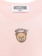 Body per neonata Moschino Kids rosa con stampa Teddy Bear MUT04KLAA03 50209 MOSCHINO KIDS 