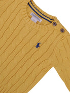 Maglione per neonato Polo Ralph Lauren Kids giallo con ricamo Polo Pony 320702674 500 Ralph Lauren kids 