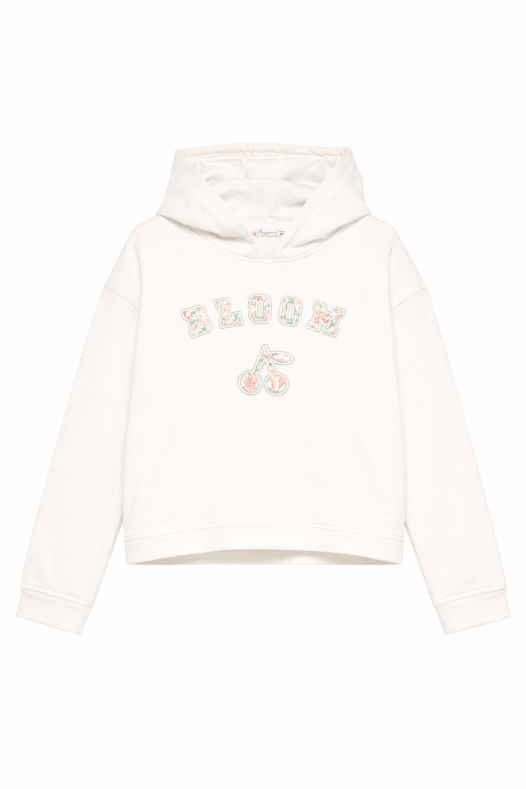 Felpa Carmine per bambina Bonpoint bianco con dettagli ricamati sul davanti S06GSWK00008 108 BONPOINT KIDS 