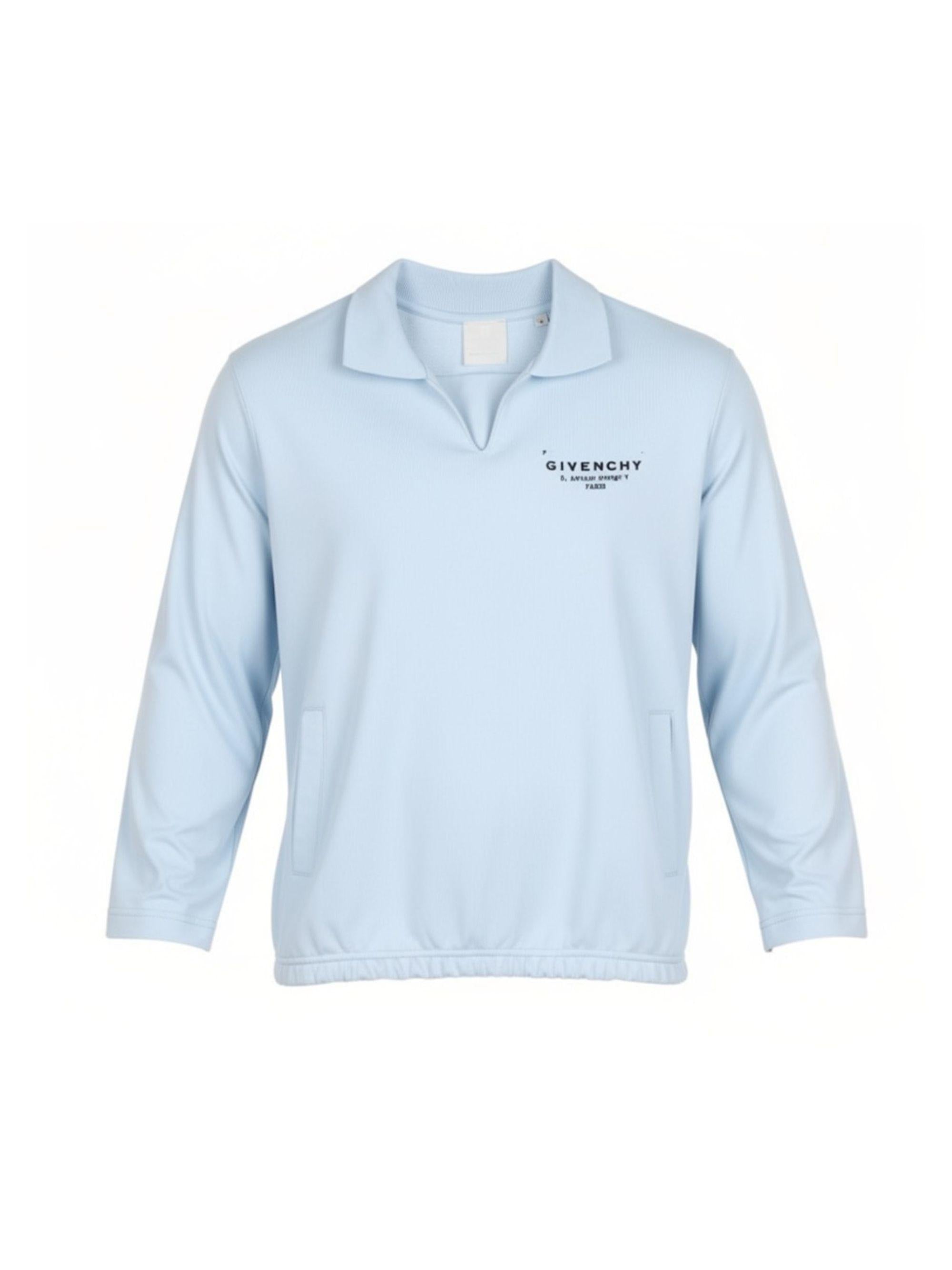 T-shirt per bambino Givenchy Kids azzurra con colletto polo H31096 77L GIVENCHY KIDS 
