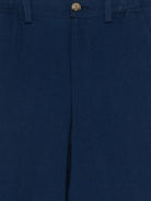 Pantaloni per bambino Trussardi Junior blu con passanti per cintura TBP26161PA BLUE EST. TRUSSARDI JUNIOR 