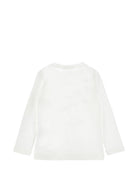 T-shirt per bambina Monnalisa Kids bianca con stampa grafica 11H622 8201 0198 MONNALISA KIDS 