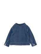 Giacca di jeans per neonati Moschino Kids denim con stampa Teddy Bear MUS035L0E34 41104 MOSCHINO KIDS 