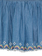 Gonna per bambina Molo denim con dettagli traforati 2S26D111 9844 MOLO KIDS 