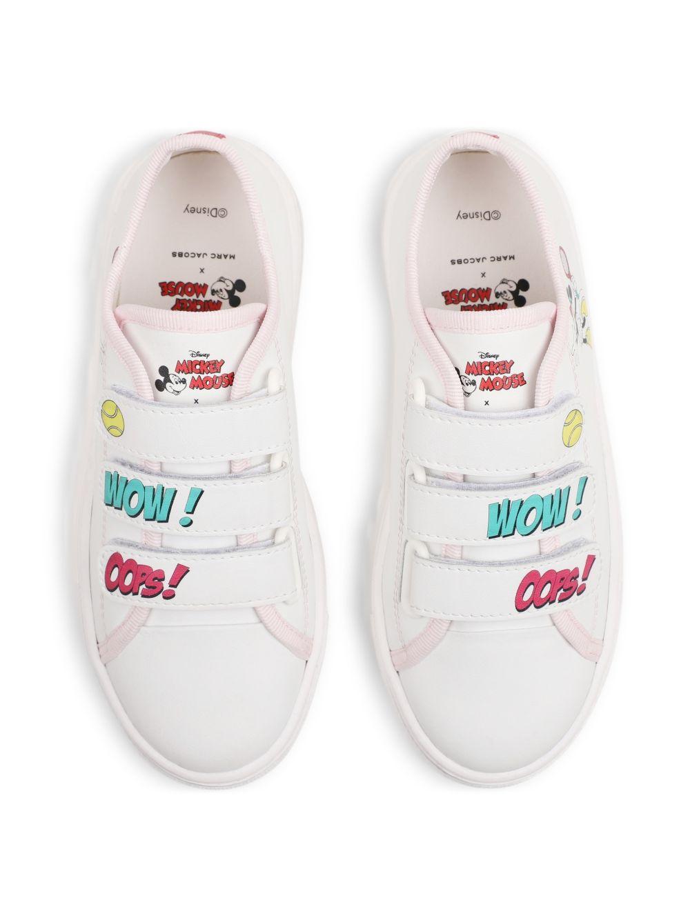 Scarpe per bambina The Marc Jacobs x Mickey Mouse bianche con punta tonda W60824 10P THE MARC JACOBS KIDS 