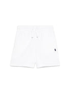 Shorts per bambino Polo Ralph Lauren Kids bianchi con motivo Polo Pony 322964135 001 Ralph Lauren kids 