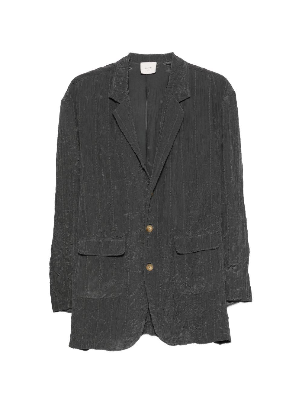 Blazer per donna Alysi grigio con design testurizzato 216809 P6047 LQ ALYSI 