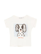 T-shirt per neonato Bobo Choses bianca stampa grafica cane B126AB012 101 BOBO CHOSES KIDS 