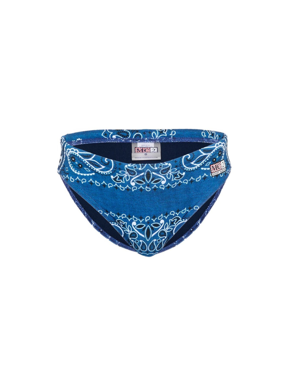 Costume per bambino MC2 Saint Barth Kids blu con stampa bandana BIL0001 00715L MC2 ST. BARTH KIDS 