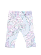 Pantaloni per neonata Emilio Pucci Junior multicolore con stampa Iride PZ6020 Z3344 51SCE EMILIO PUCCI KIDS 