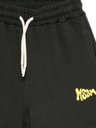 Shorts per bambino MSGM Kids neri con dettaglio logo sulla gamba S6MSJUBE221 MS040 MSGM KIDS 