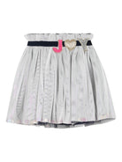 Gonna plissettata per bambina Billieblush bianco con paillettes U21587 85T BILLIEBLUSH 