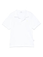Polo con ricamo Palm Tee per bambino Il Guifo bianco con scollo con spacco P25PC097MF001 152 IL GUFO 