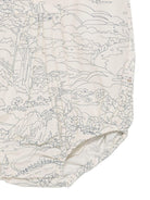 Tutina per neonati Bonpoint beige con stampa grafica all-over S06OOVW00001 677 BONPOINT KIDS 