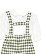 Set camicia e salopette per neonato La Stupenderia multicolore con motivo a quadri 1TBCT15 Y07B01 LA STUPENDERIA 