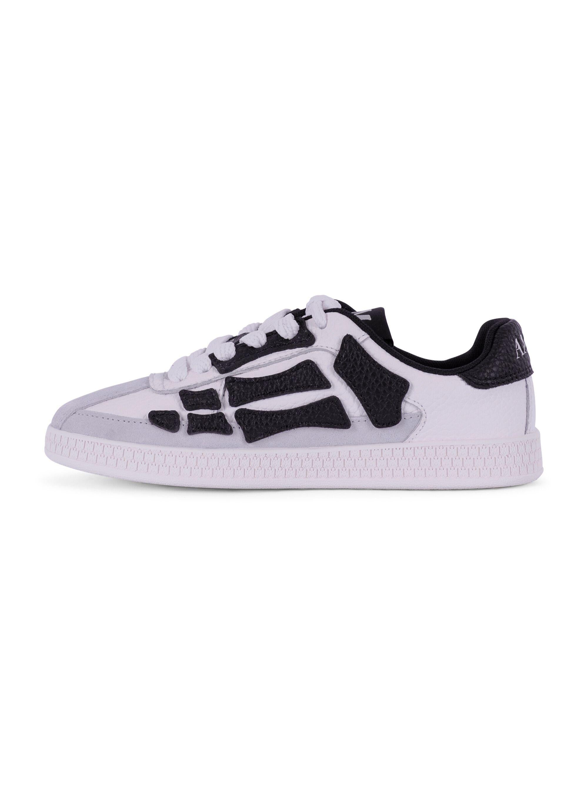 Sneakers Pacific Bones per bambino Amiri Kids bianche e nere con suola in rilievo ACSNSN1006 001 AMIRI KIDS 
