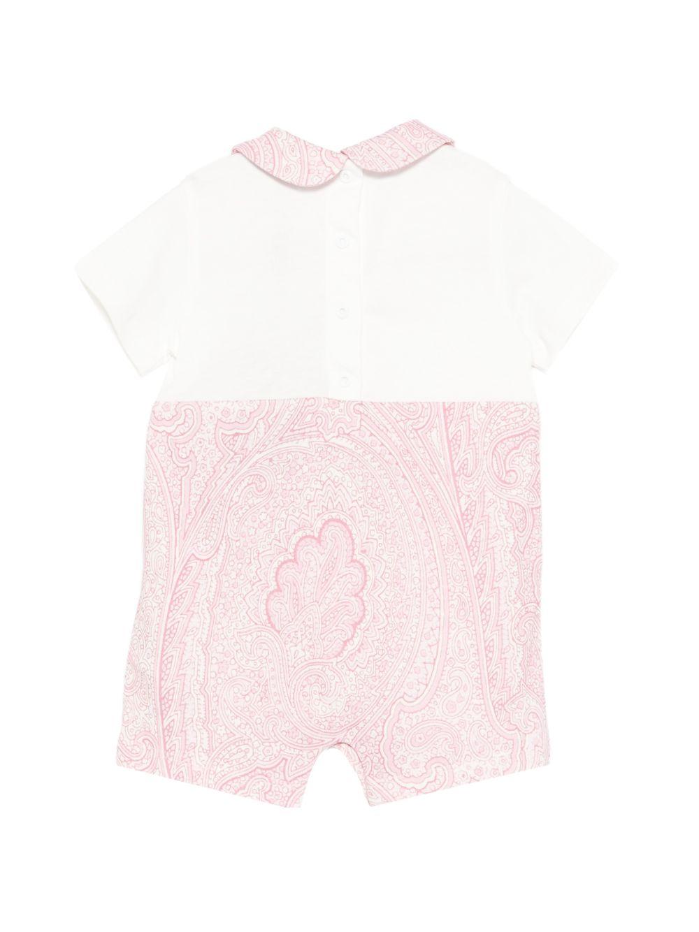 Tutina e bavaglino per neonata ETRO KIDS bianchi con stampa paisley (2 pezzi) GYB550 Z3771 502 ETRO KIDS 