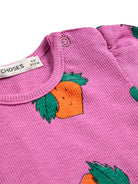 T-shirt per neonata Bobo Choses fucsia con stampa grafica rapa B126AB022 561 BOBO CHOSES KIDS 