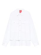 Camicia per donna Merci bianca con due tasche C396U WHITE MERCI 