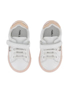 Sneakers per bambina Karl Lagerfeld Kids bianche con cinturino applicato Z31184 10P KARL LAGERFELD KIDS 