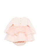 Abito per neonata Elisabetta Franchi La Mia Bambina rosa con ruches ENAB0760CA235 C036 ElISABETTA FRANCHI KIDS 