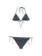 Bikini per donna MC2 Saint barth grigio con targhetta logo VIR0012 08626L MC2 ST. BARTH 