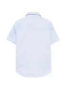 Camicia per bambino Boss Kidswear azzurro con maniche corte J53160 77D BOSS KIDS 