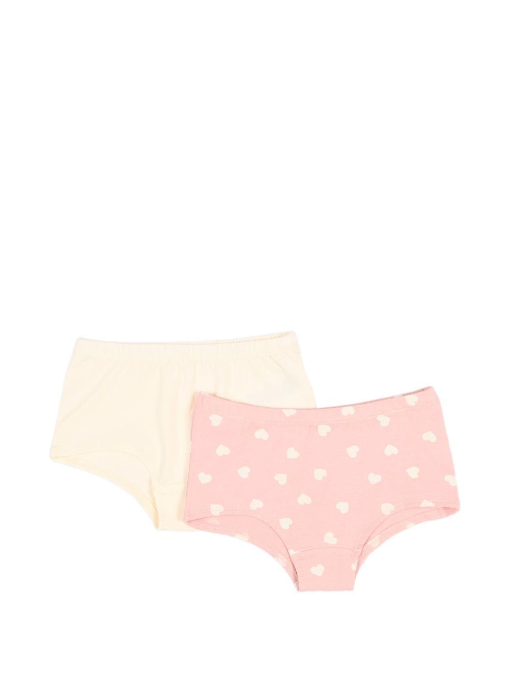 Set di due slip per bambina Molo Kids multicolore con stampa cuori 2W26Q601 5873 MOLO KIDS 