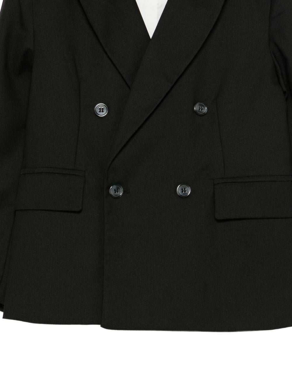 Giacca per bambino Roberto Cavalli Kids nera a doppiopetto CBP26119GC BLACK ROBERTO CAVALLI KIDS 