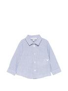 Camicia per neonato Emporio Armani Kids blu con logo aquila sul davanti EB001165 AF20973 F9013 EMPORIO ARMANI KIDS 
