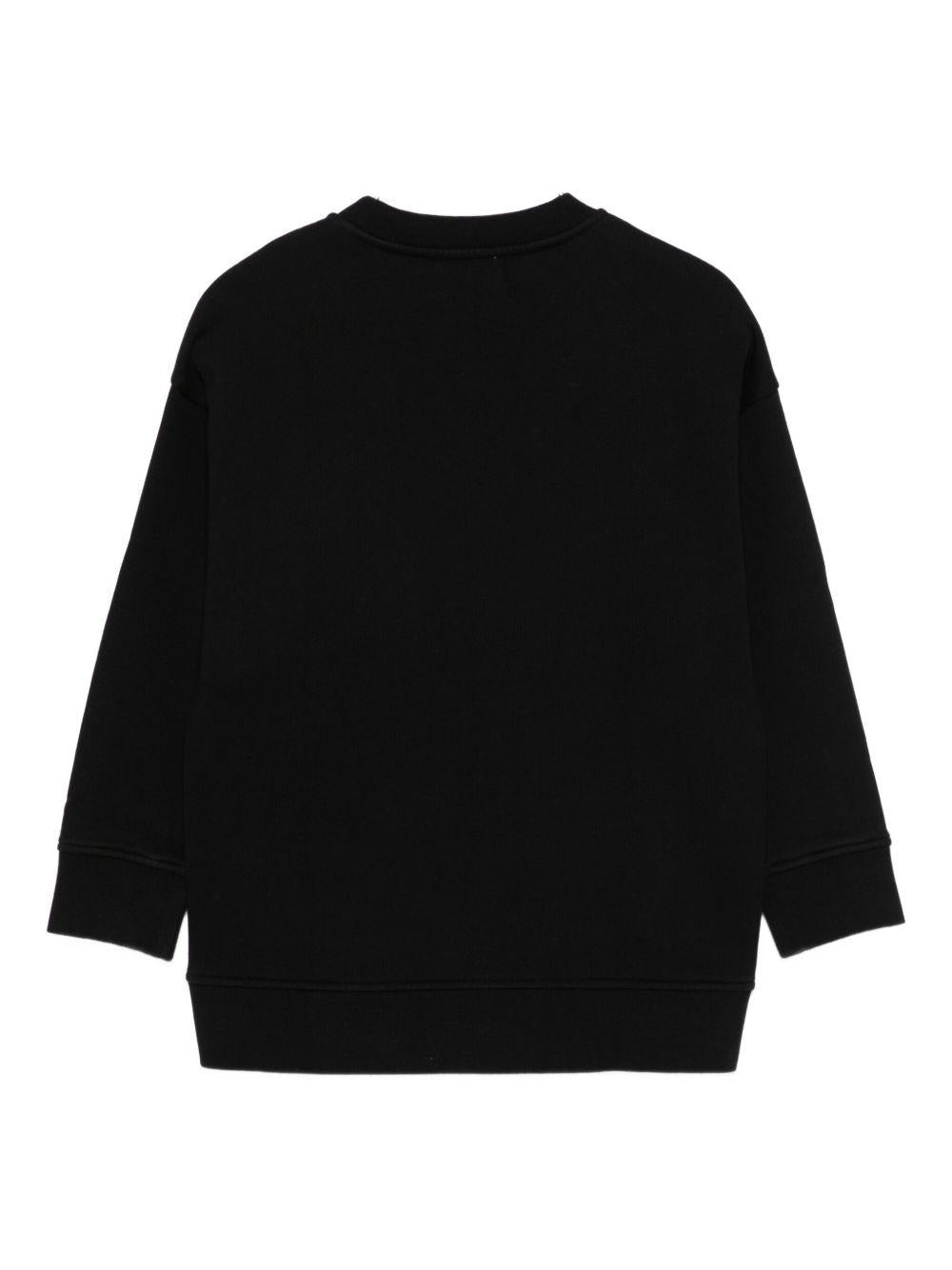Felpa per bambina Stella McCartney Kids nero con zip laterali TX4C10 Z0453 961 STELLA McCARTNEY KIDS 