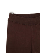 Pantaloni per bambina Laneus Kids marroni con logo ricamato sul davanti F5LKJGKL122 920 LANEUS 