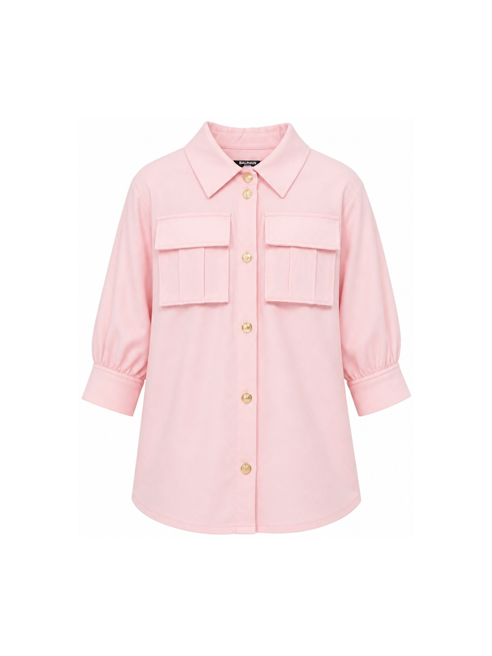 Abito per bambina Balmain Kids rosa con colletto classico BZ1B10 I0196 50HOR BALMAIN KIDS 