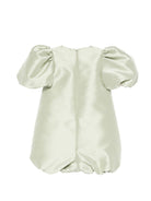 Pagliaccetto per bambina Alapage verde con maniche a sbuffo AL71B OLIVA A'LAPAGE KIDS 