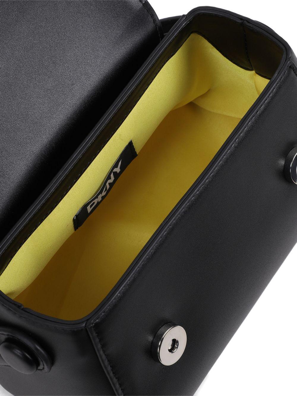 Borsa tote per bambina DKNY Kids nera con logo con strass D62685 09B DKNY 