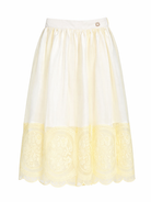 Gonna per bambina Elie Saab Junior gialla con design ricamato EFGO038MXTS1110 YEL ElIE SAAB KIDS 