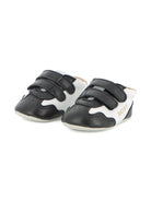Scarpine primi passi per neonato Boss Kids bianche e nere con design a inserti J53243 09B BOSS KIDS 