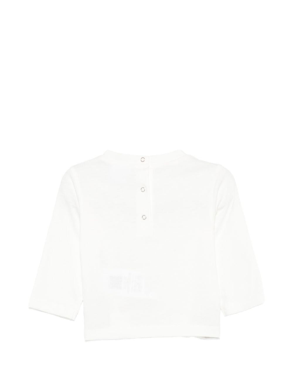 T-shirt per neonati Douuod Kids bianca con stampa sul fondo DZ8500 Z3708 101 DOUUOD KIDS 