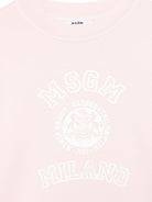 Felpa per bambina MSGM Kids rosa con stampa sul davanti S6MSJUSW053 MS076 MSGM KIDS 