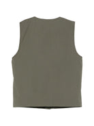 Gilet per bambino Paolo Pecora Kids verde con bottoni PP4205 OLIVA PAOLO PECORA KIDS 