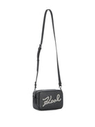 Borsa a spalla per bambina Karl Lagerfeld Kids nera con strass Z31022 09B KARL LAGERFELD KIDS 