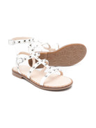 Sandali per bambina Monnalisa bianco con borchie 87E014 5745 0001 MONNALISA 