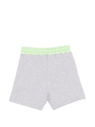 Shorts per bambino MSGM Kids grigio con chiusura con coulisse S6MSJBBE052 271/01 MSGM KIDS 