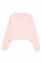 Felpa per bambina Golden Goose Kids rosa con dettaglio stella GKP02629P002488 25523 GOLDEN GOOSE KIDS 