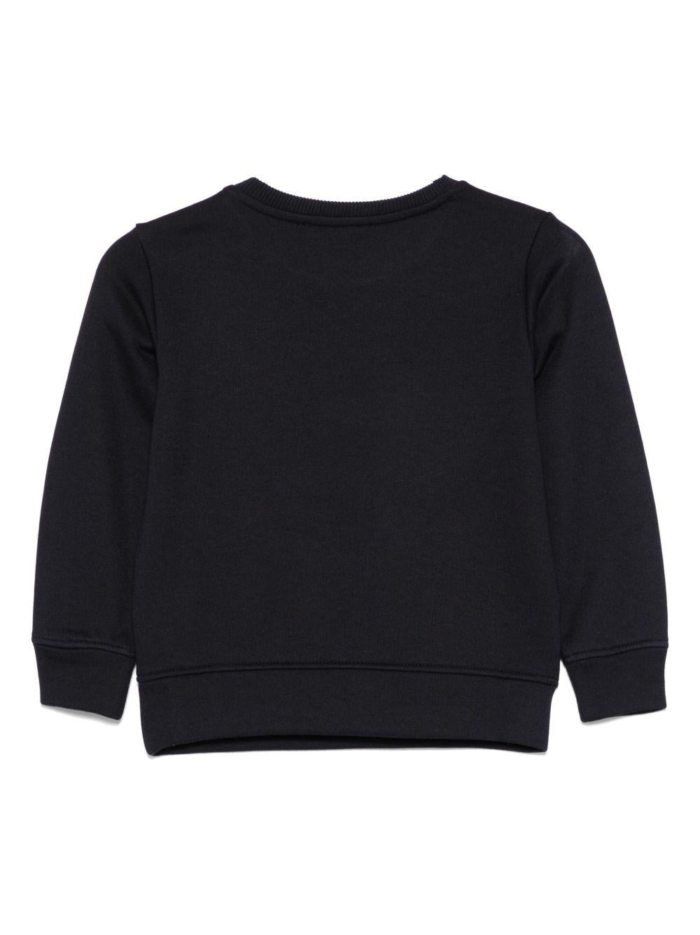 Felpa per bambino Emporio Armani Kids blu con logo aquila sul davanti EB000302 AF14681 MB053 EMPORIO ARMANI KIDS 