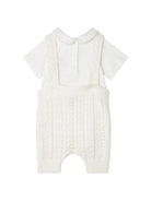 Tutina per neonati Fendi Kids bianca con logo arcobaleno ricamato BUG220 AVWW F0TU9 FENDI KIDS 