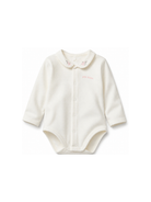 Tutina per neonati Petit Bateau Kids bianca con colletto alla Peter Pan A0GQ9 03 PETIT BATEAU KIDS 