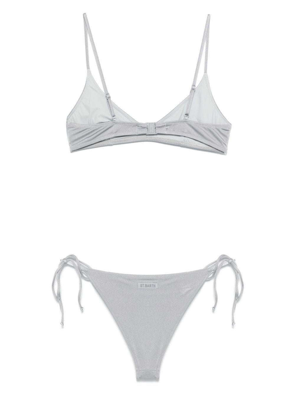 Bikini per donna MC2 Saint Barth grigio con dettaglio glitterato P25MC2MRL0001 00148H MC2 ST. BARTH 